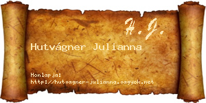 Hutvágner Julianna névjegykártya
