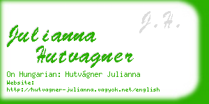 julianna hutvagner business card